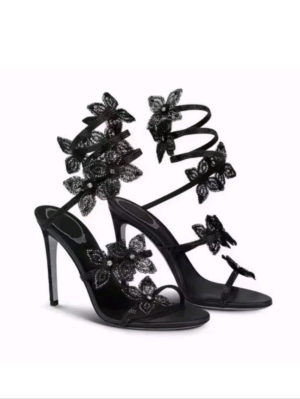 René Caovilla Floral Gladiator Sandals Size 36